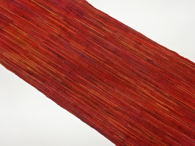 JAPANESE KIMONO / VINTAGE NAGOYA OBI / MAWATA TSUMUGI / WEAVE PATTERN